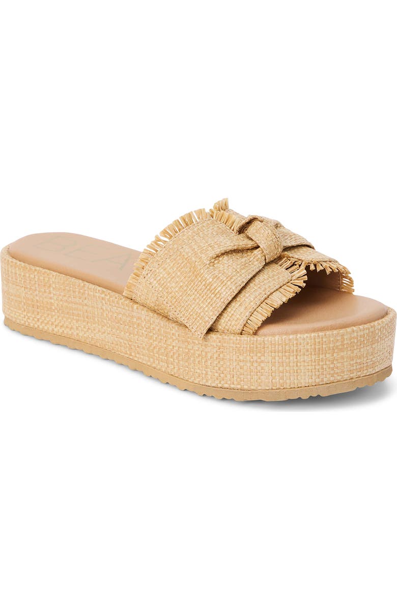 BEACH BY MATISSE Sunda Platform Slide Sandal, Main, color, Tan