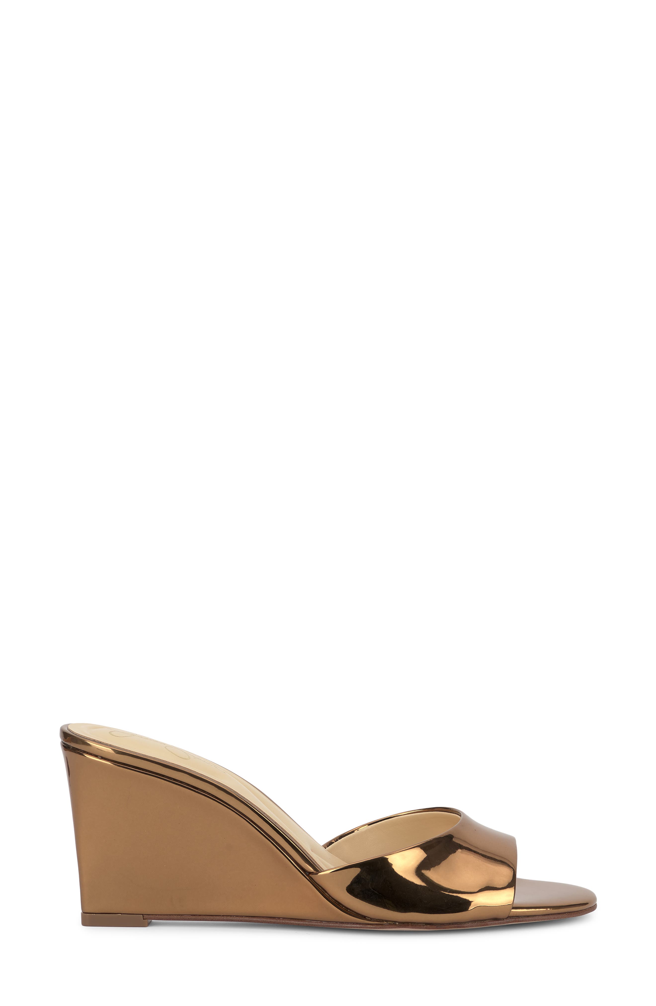 Bolir Wedge Slide Sandal, Alternate, color, BRONZE