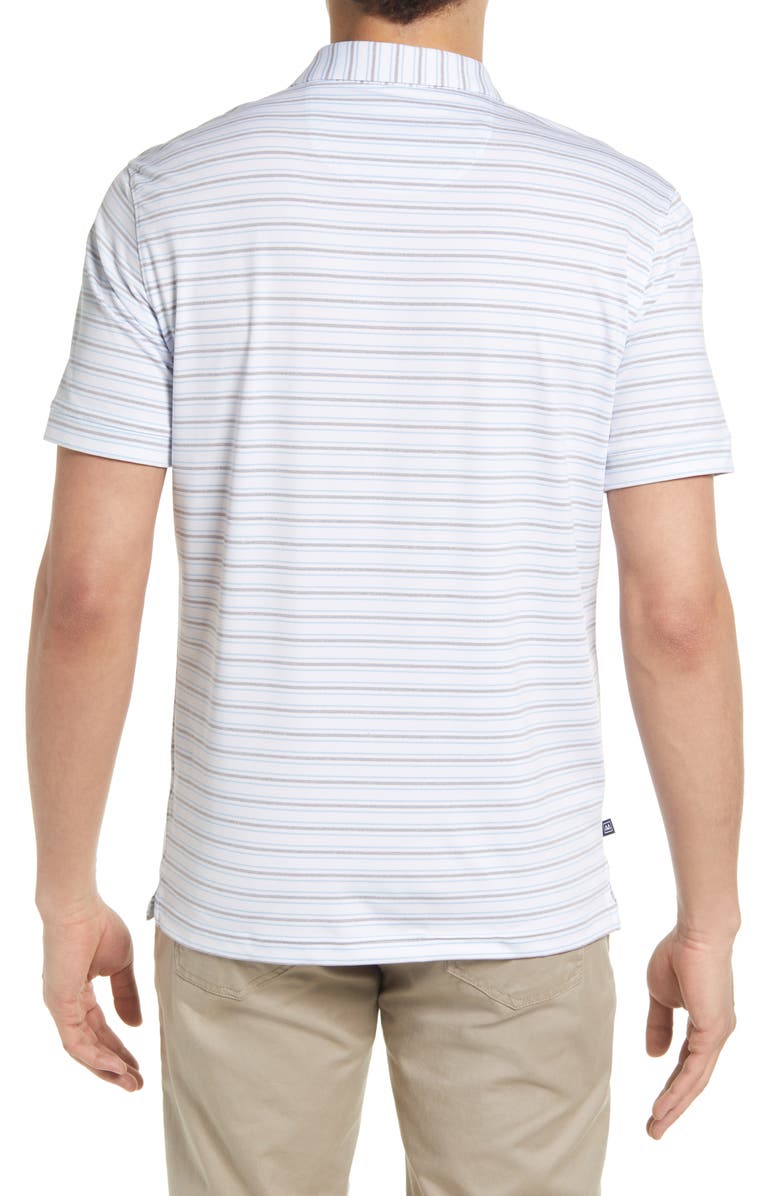 Mizzen+Main Versa Stripe Stretch Polo, Alternate, color, Mini Gray Stripe