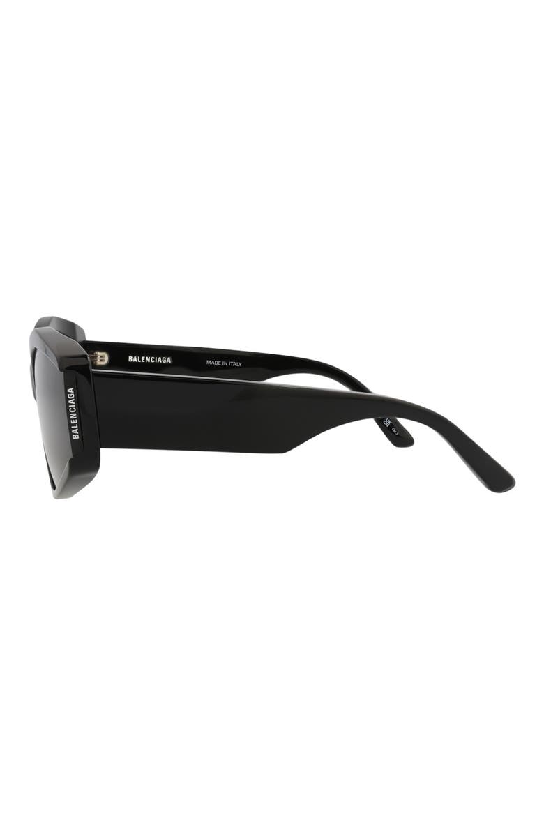 66mm Cat Eye Sunglasses, Alternate, color, BLACK BLACK GREY