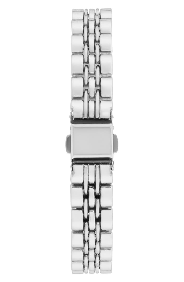 BCBG Tank Quartz Bracelet Watch, 21mm, Alternate, color, Silver