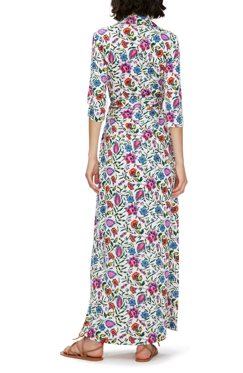DVF Abigail Silk Wrap Maxi Dress, Alternate, color,