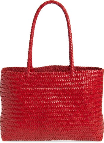 Handwoven Leather Tote