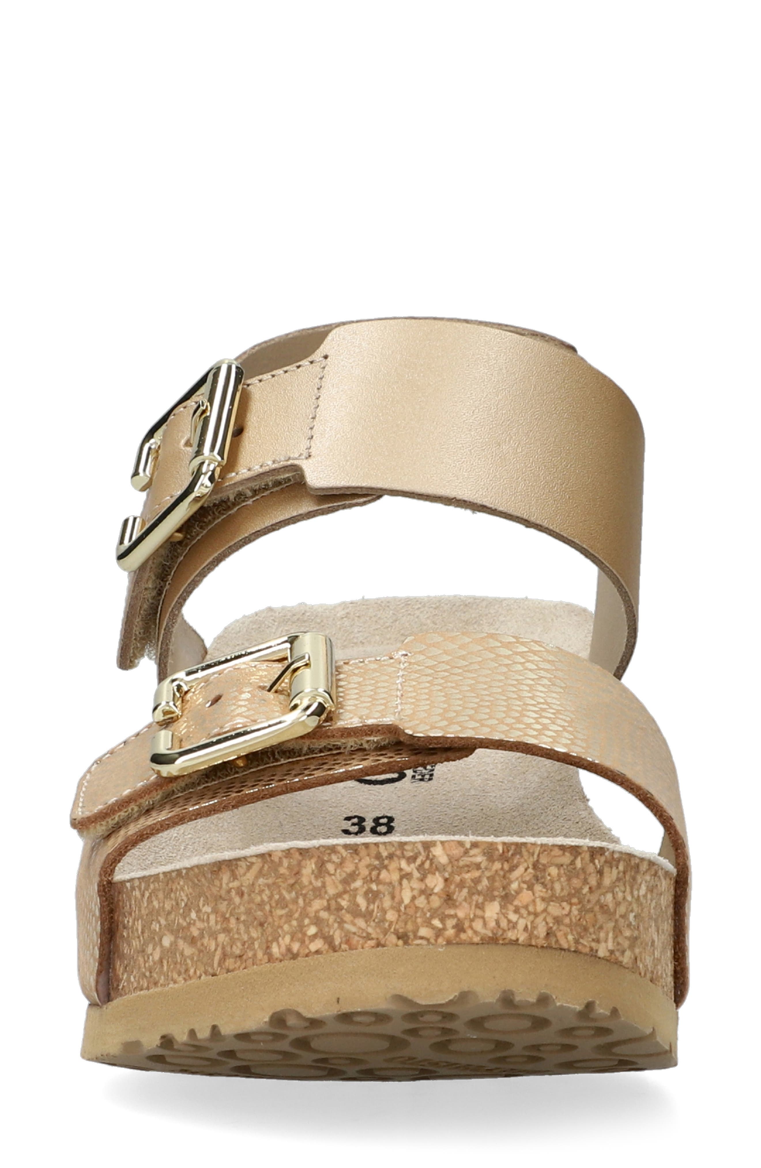Lissandra Platform Wedge Sandal, Alternate, color, PLATINUM HAVANA