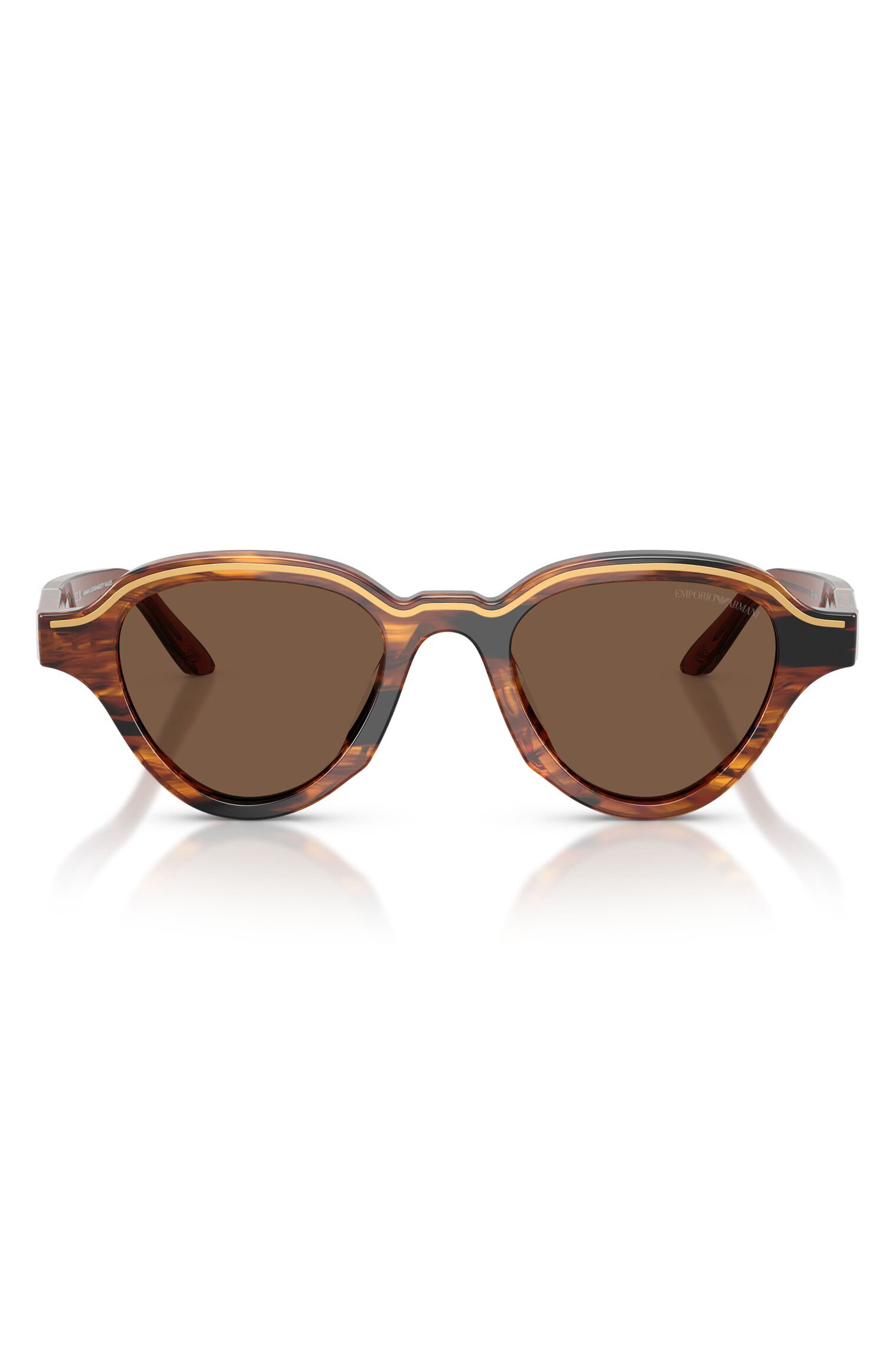 SHINY STRIPED DARK BROWN