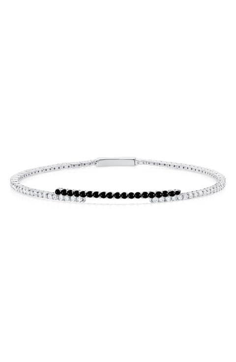 Cubic Zirconia Regal Flex Bangle Bracelet