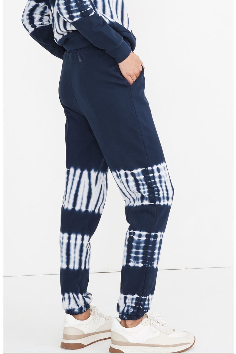 (Re)sourced Cotton Tie Dye Retro Sweatpants, Alternate, color, BENGALI INDIGO