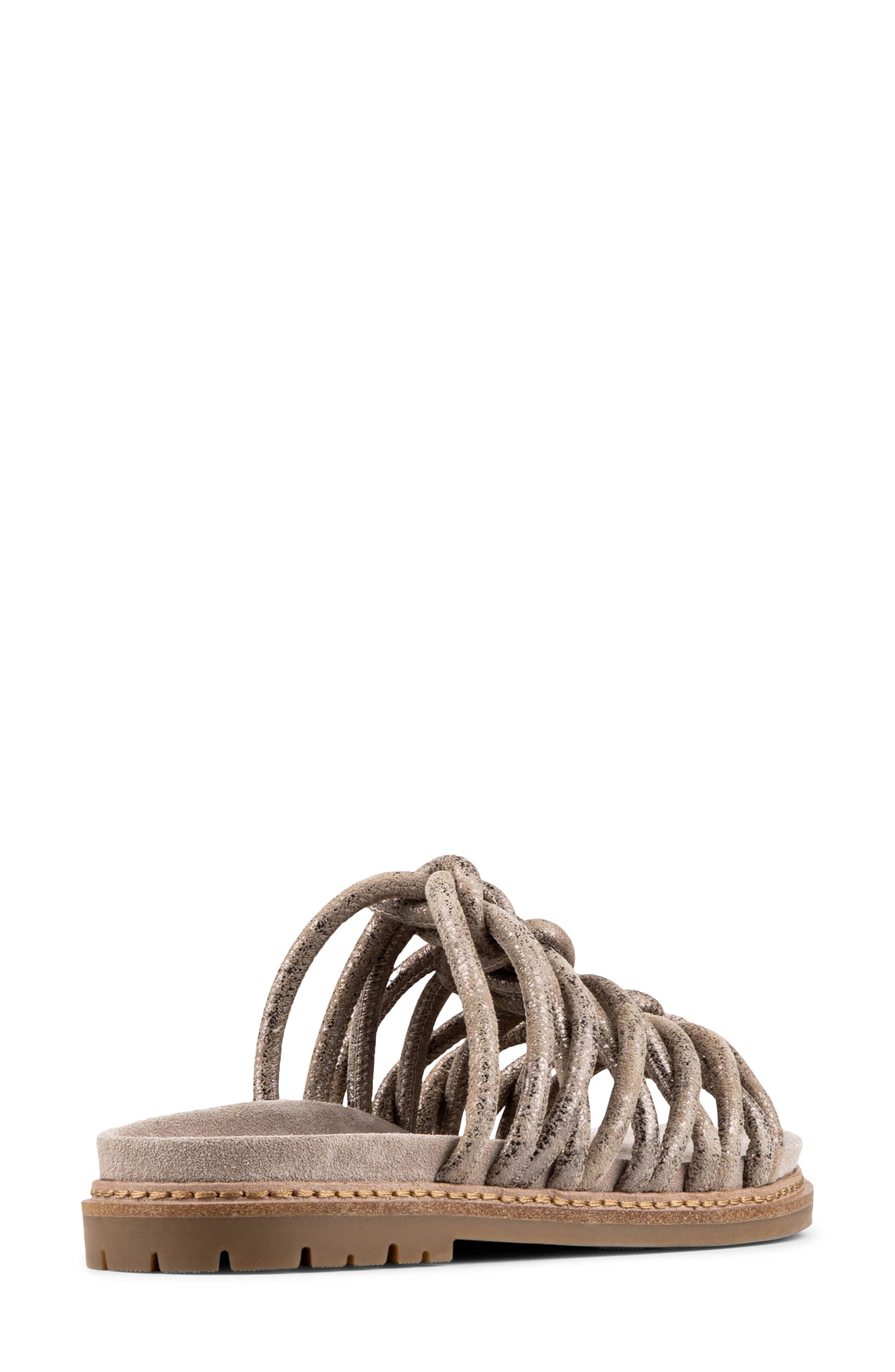 Loni Slide Sandal, Alternate, color, PEWTER