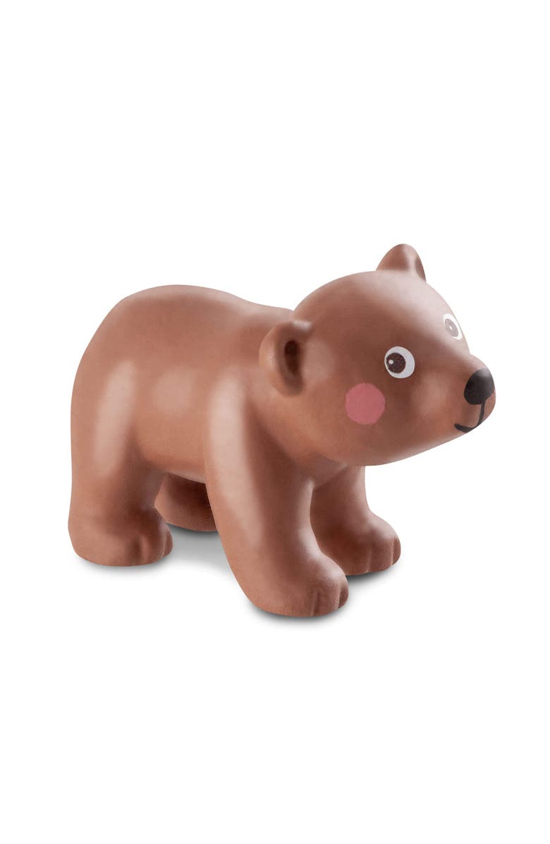 HABA Little Friends Brown Bear Cub - Chunky Plastic Forest Animal Toy Figure, Main, color, Multi