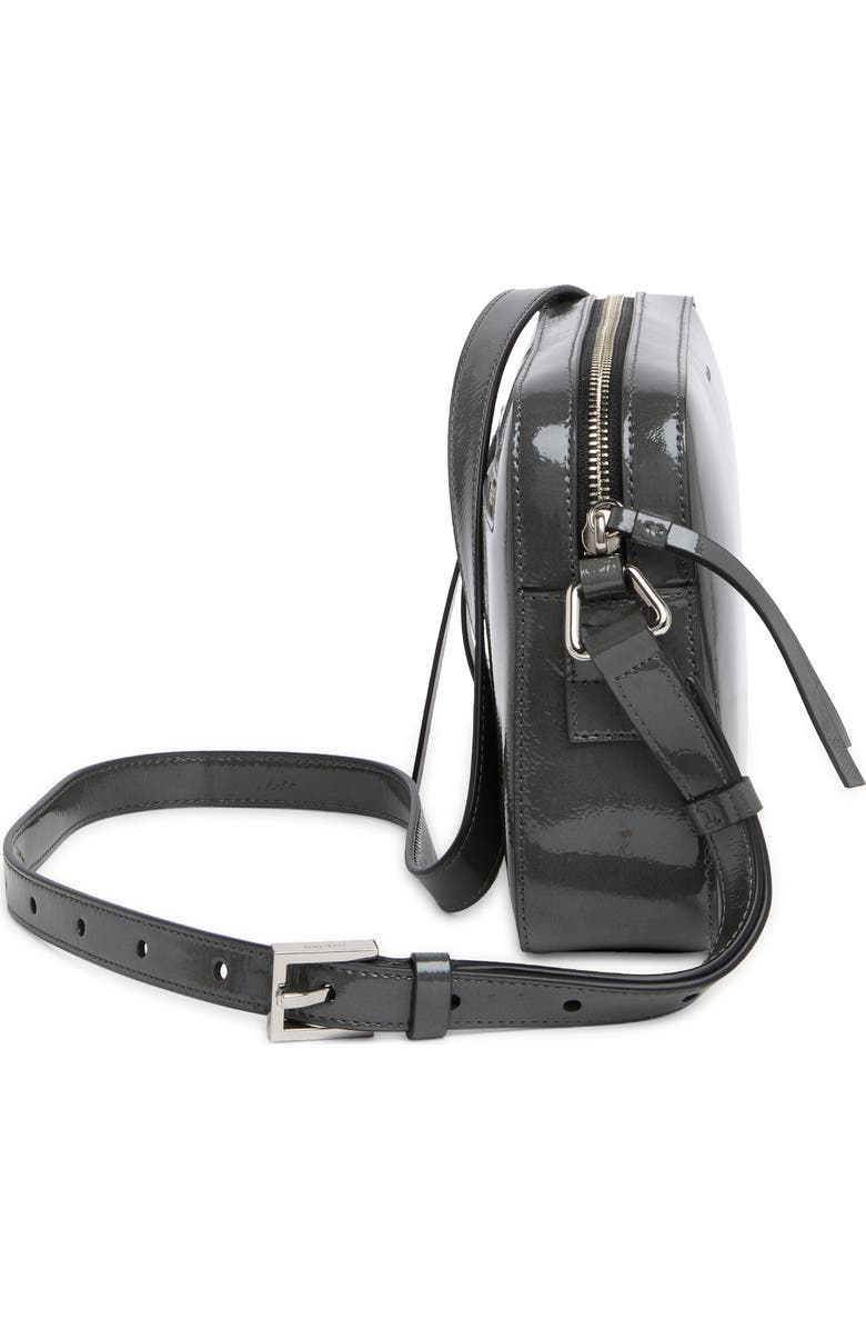 AllSaints Captain Lea Square Leather Crossbody Bag, Alternate, color,