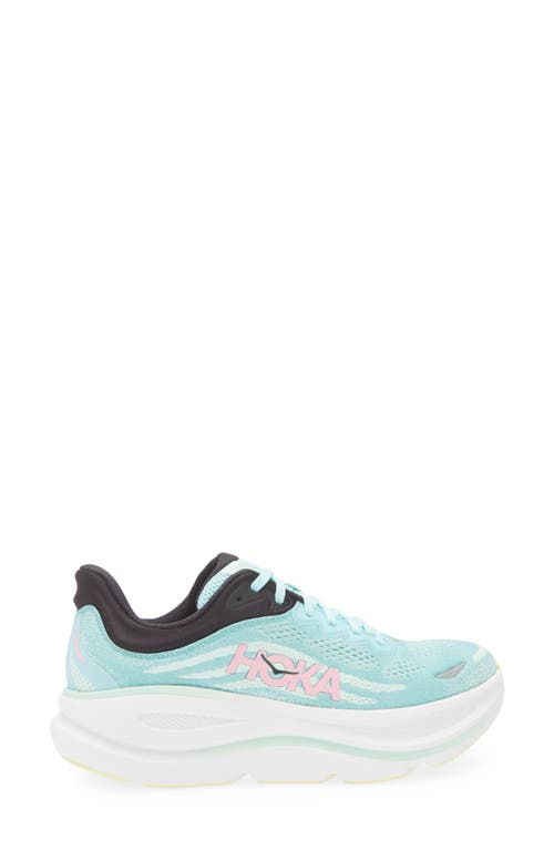 Hoka Bondi 9 Running Shoe In Blue Spark/mint Fluorite