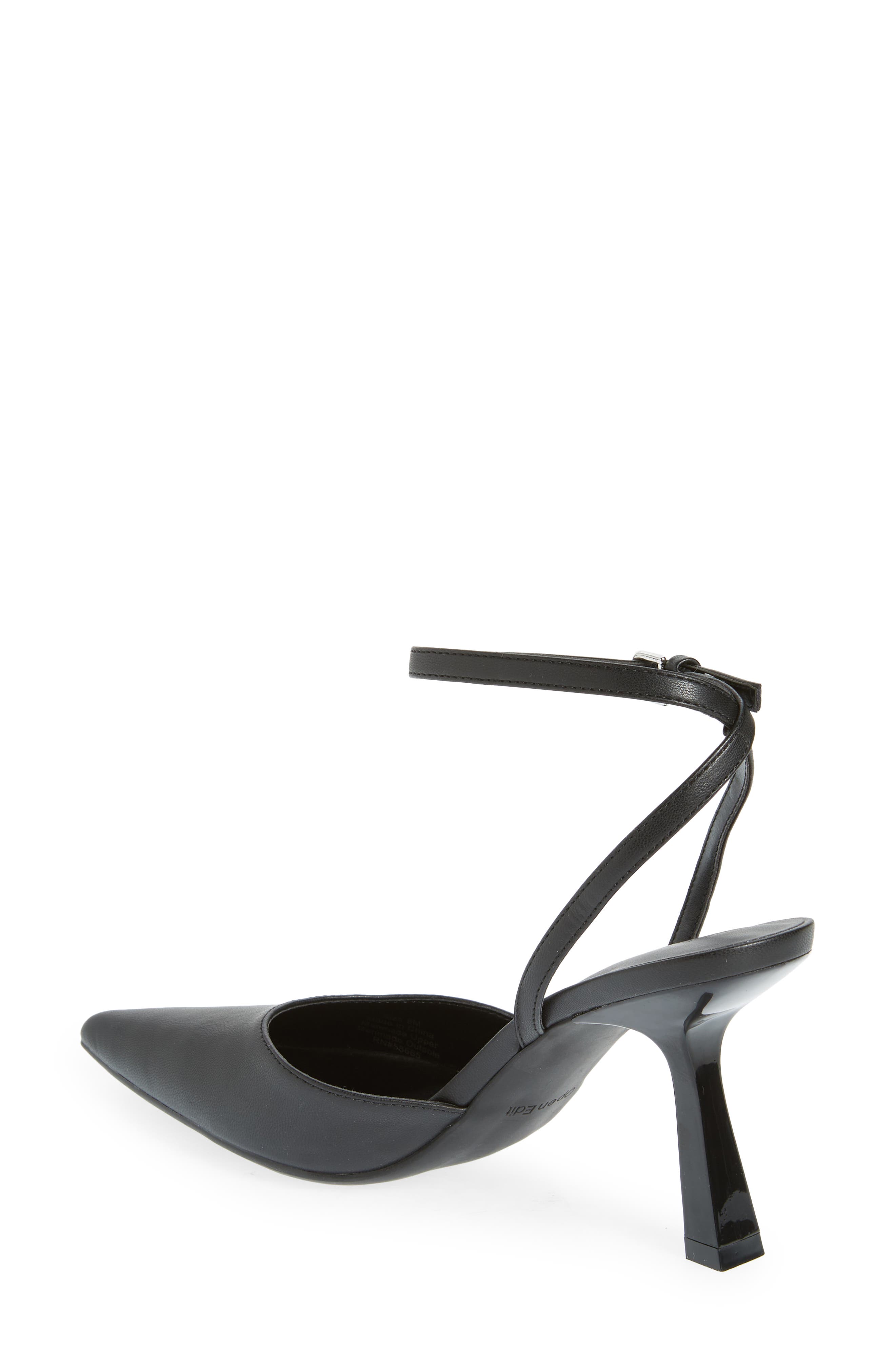 Open Edit Neesha Ankle Strap Pump, Alternate, color, Black