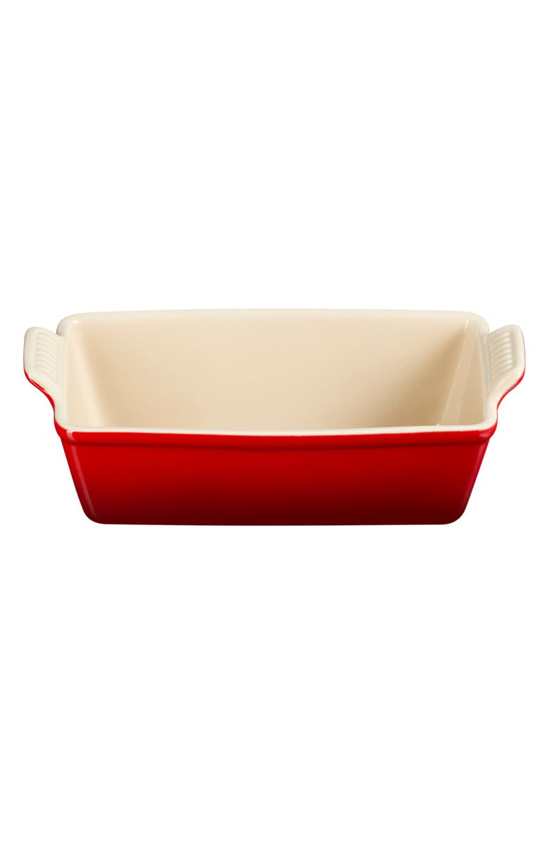 Le Creuset Heritage Stoneware Loaf Pan, Main, color, Cerise