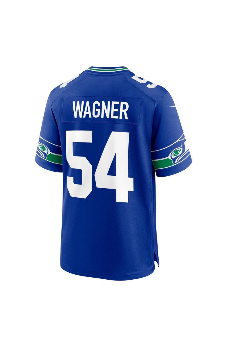Nike Men's Nike Bobby Wagner Royal Seattle Seahawks Throwback Player Game Jersey, Alternate, color,
