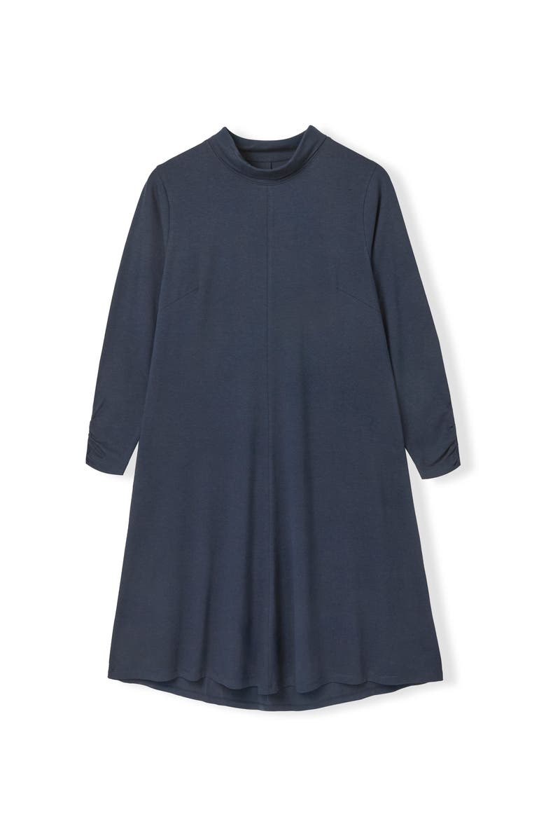 Celtic & Co. Roll Neck Jersey Dress, Alternate, color, Navy