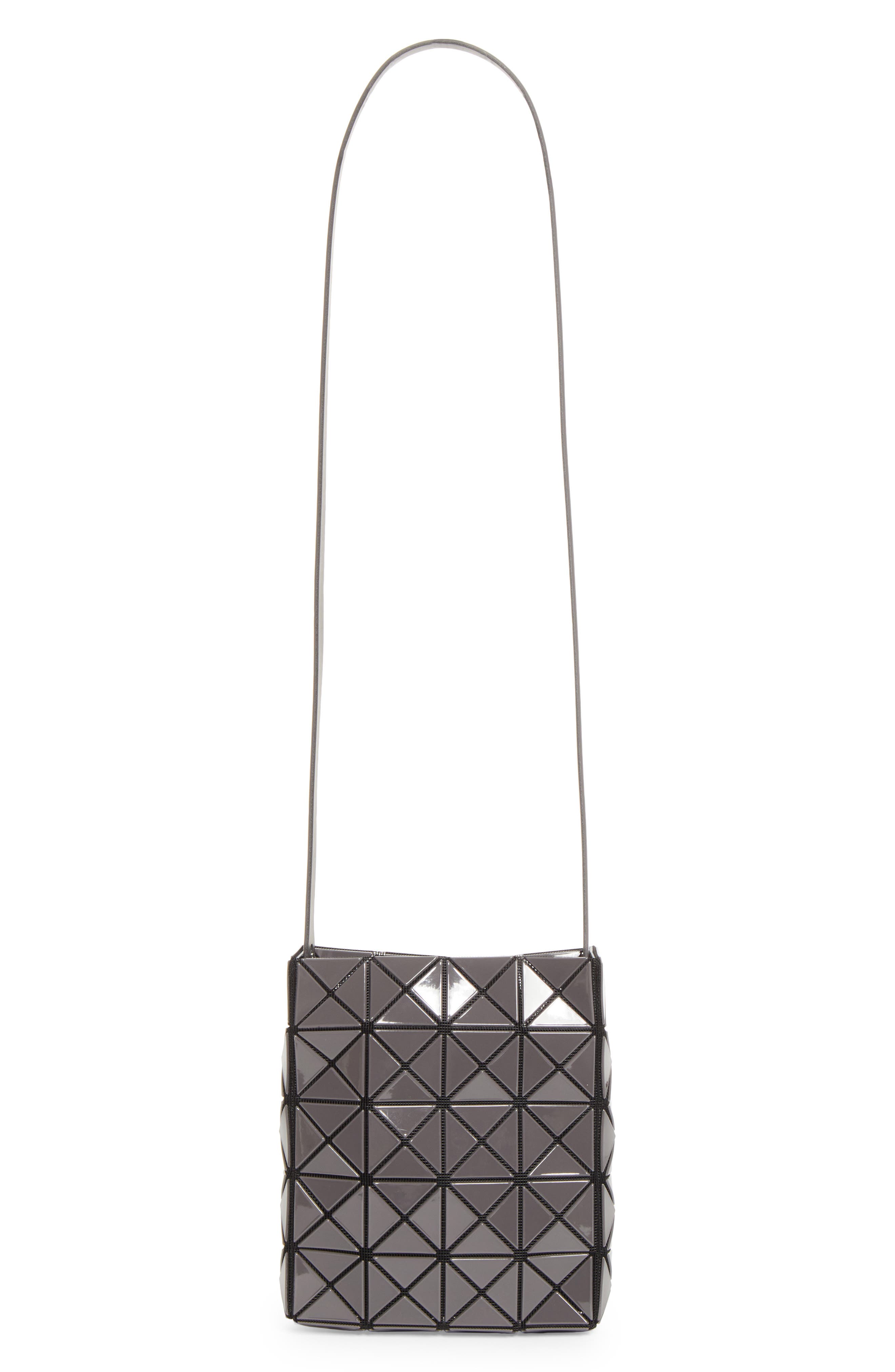 Prism Gloss Crossbody Bag, Main, color, CHARCOAL GRAY