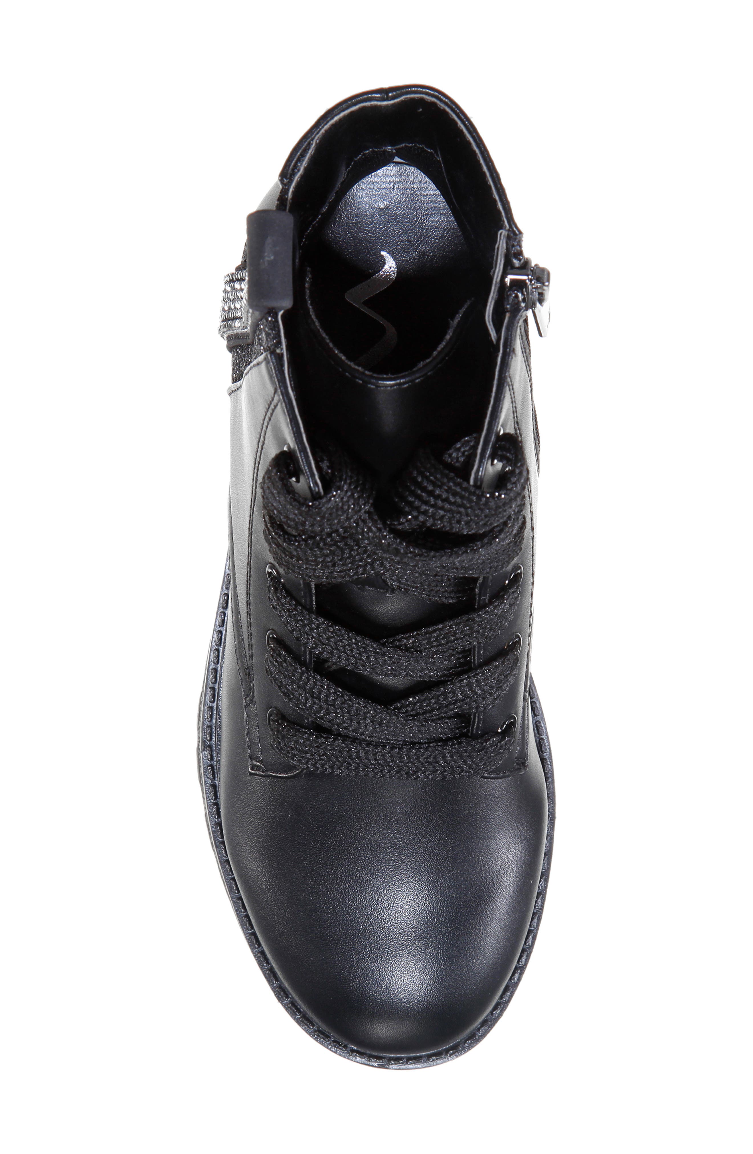 Kids' Sabira Boot, Alternate, color, BLACK SMOOTH