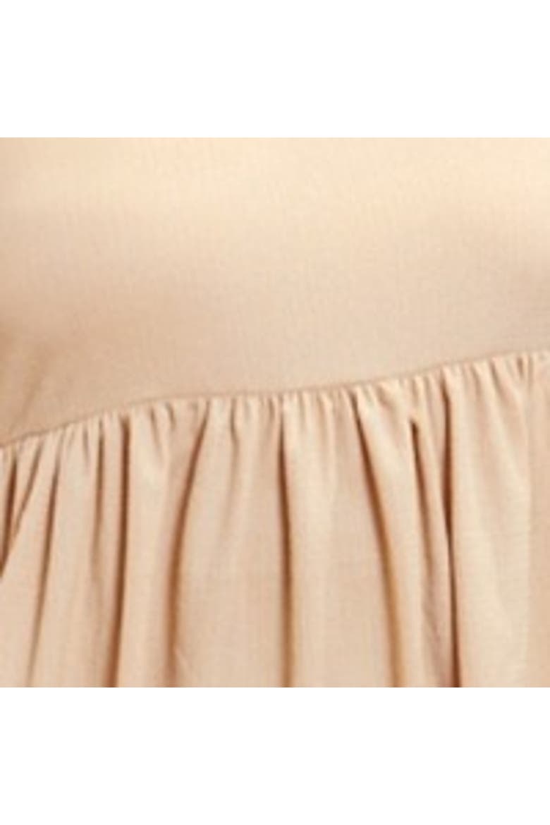 Puff Sleeve Smock Dress, Alternate, color, Stone