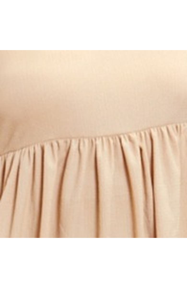 FASHION-SZN CURVE Puff Sleeve Smock Dress, Alternate, color, Stone