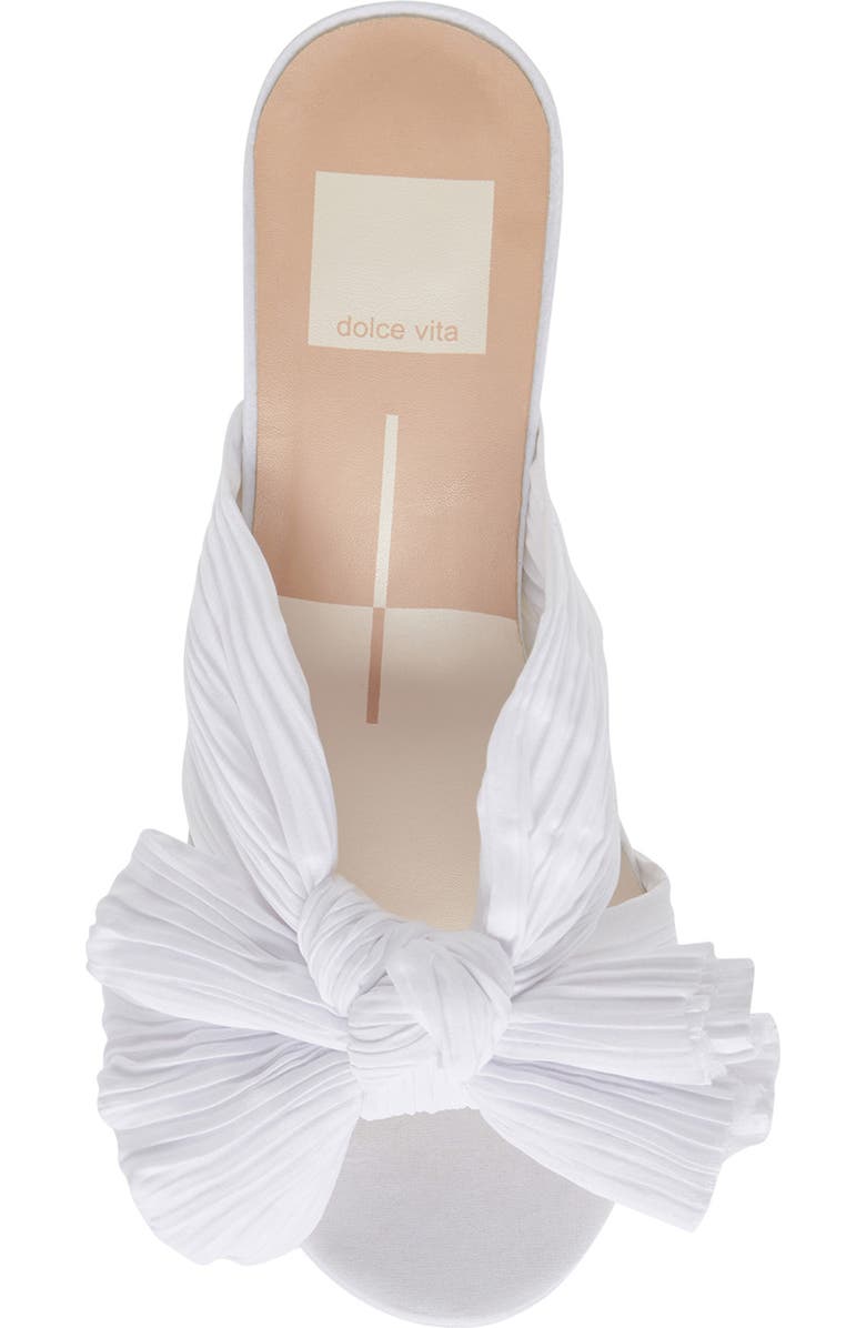 Dolce Vita Blare Platform Slide Sandal, Alternate, color, White Satin