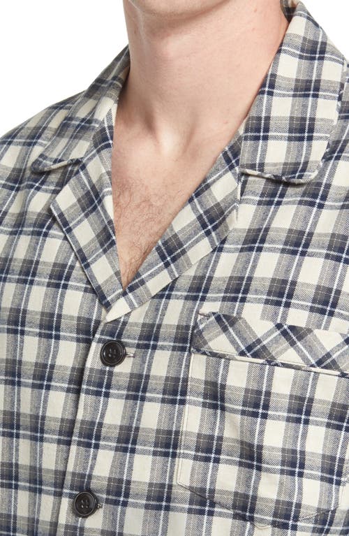 Majestic Hearthside Flannel Pajamas In Jet Stream