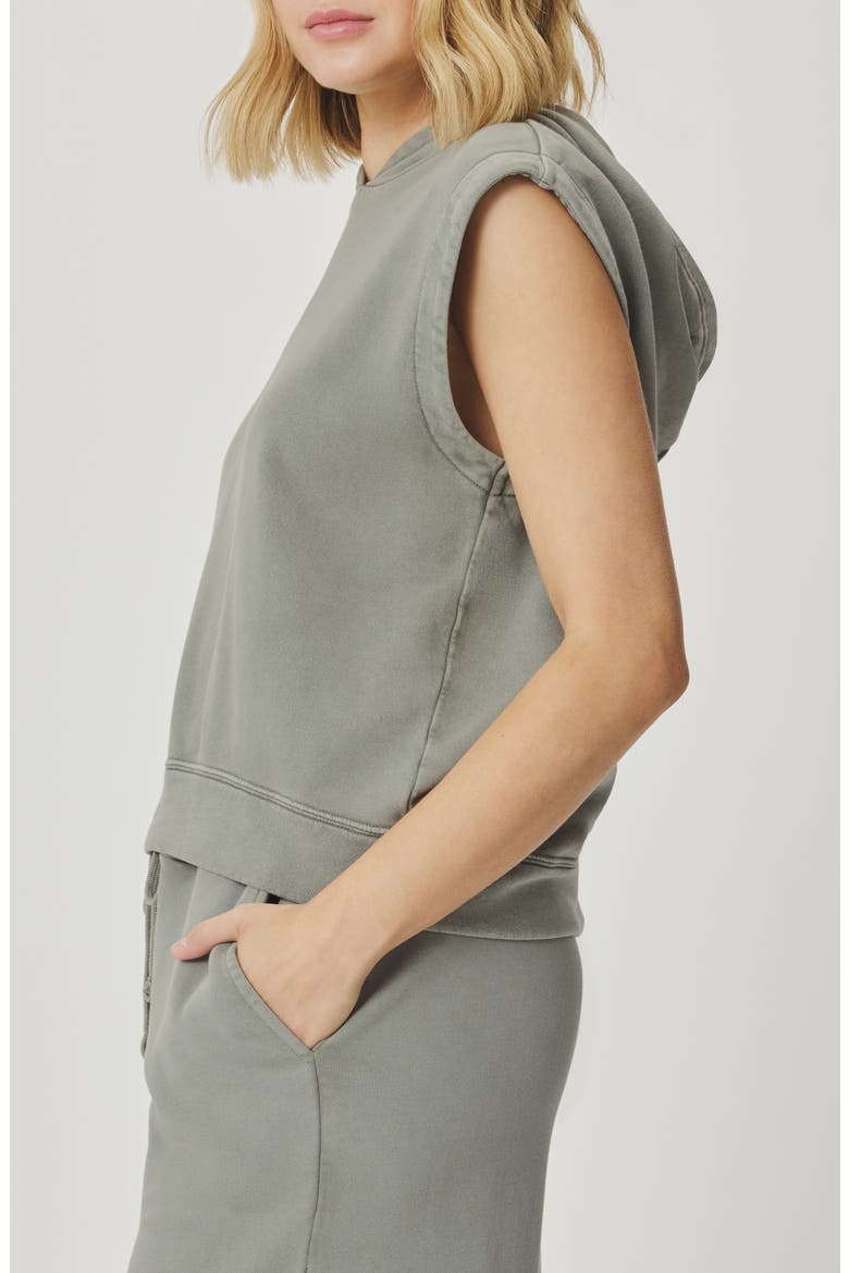 Greta Terry Sleeveless Hoodie, Alternate, color, EUCALYPTUS GREEN