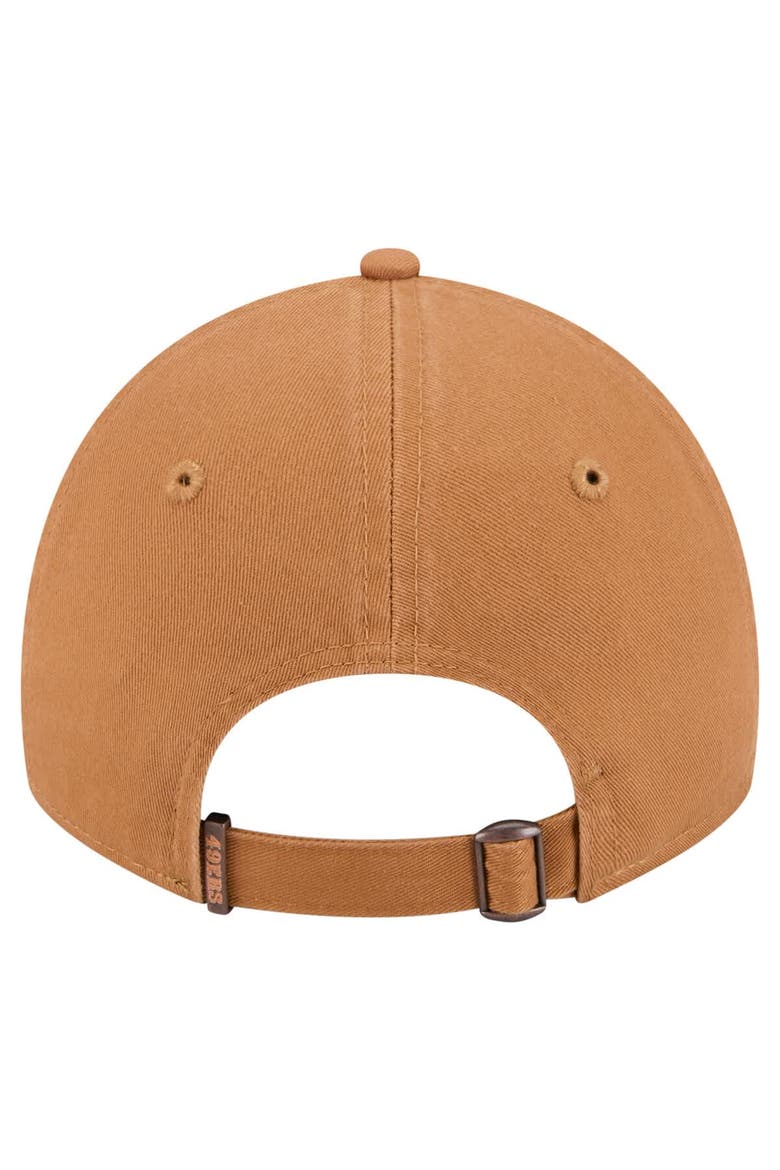 Men's New Era Brown San Francisco 49ers  Stamp 9TWENTY Adjustable Hat, Alternate, color, Brown