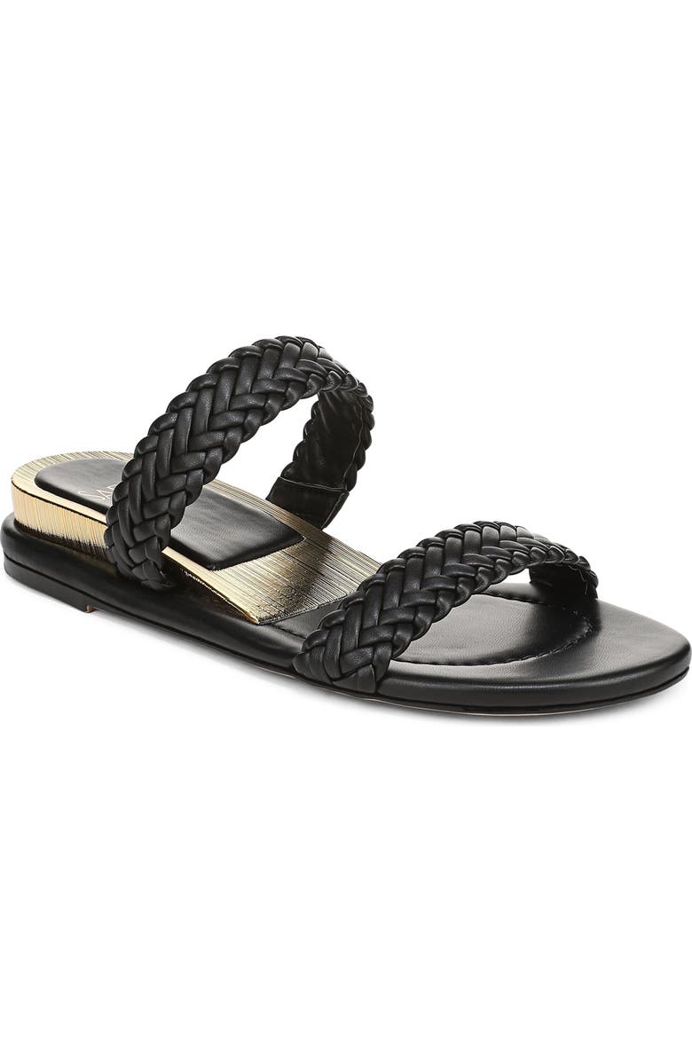SARTO by Franco Sarto Maggie Two-Strap Wedge Sandal, Main, color, Black