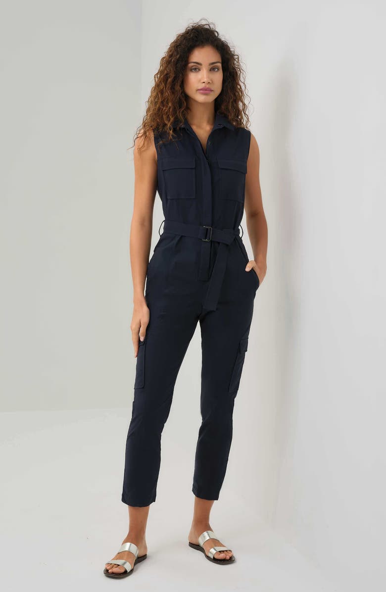 Anatomie Lola Sleeveless Belted Utility Jumpsuit, Main, color,