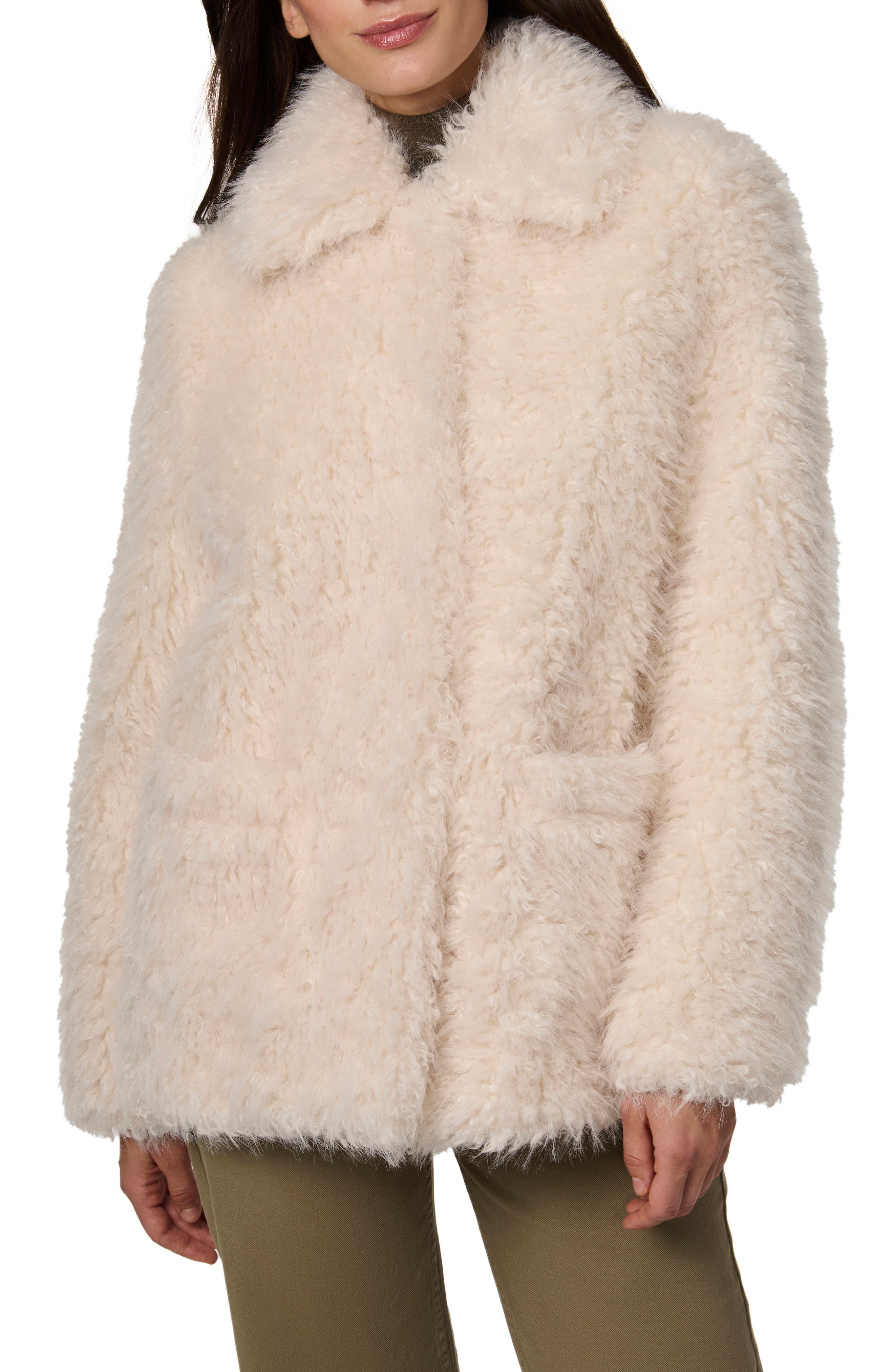 Bernardo Langley Faux Fur Coat