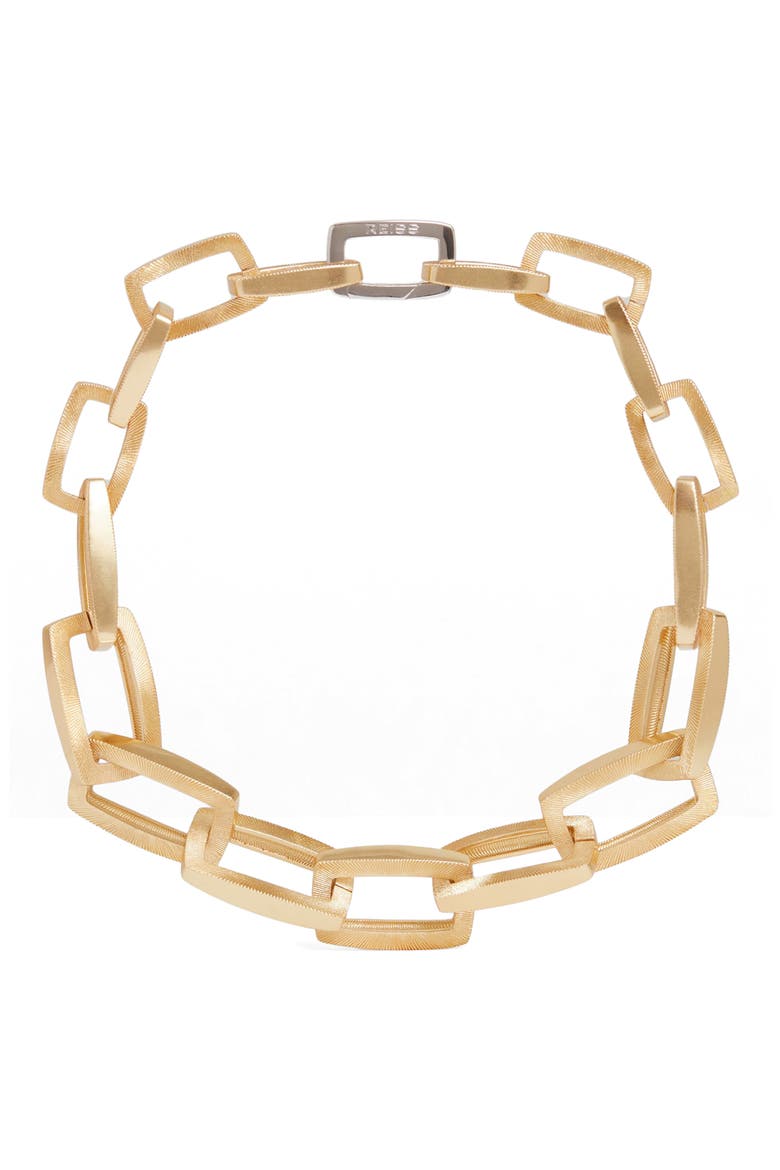 Gloria Graphic Necklace, Alternate, color, GOLD / SILVER TONE