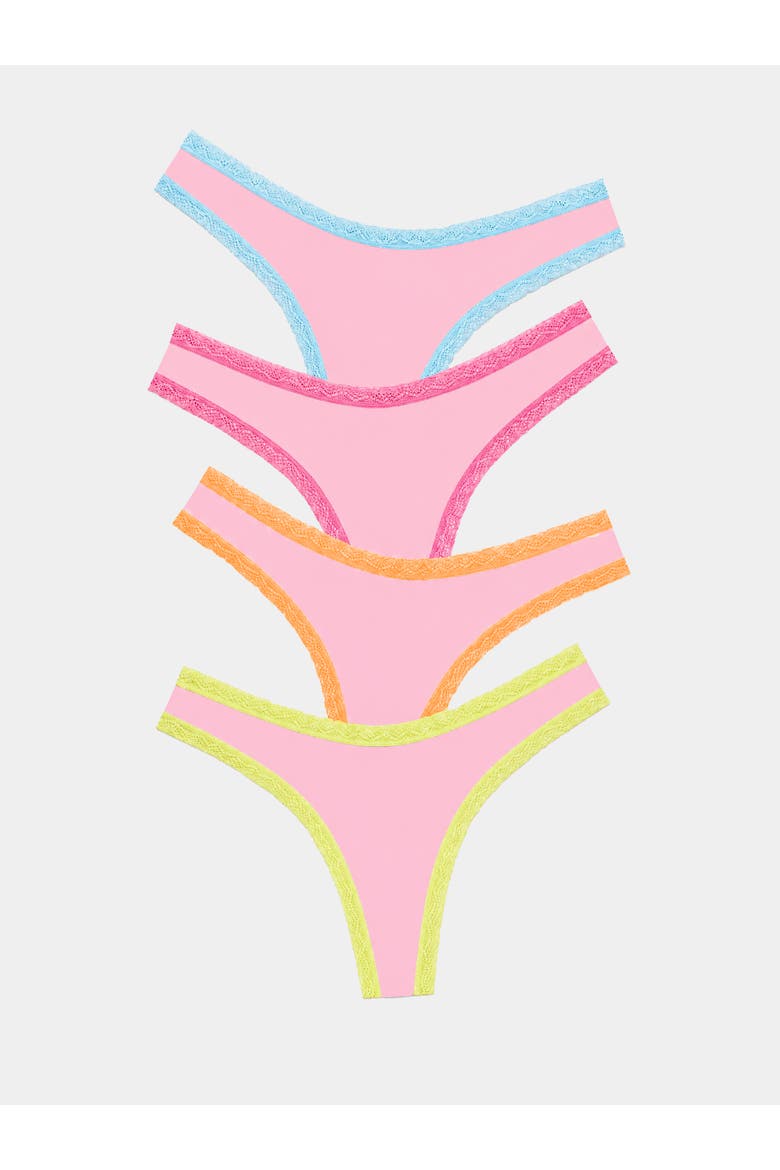 Thong Four Pack, Main, color, Neon Kiss