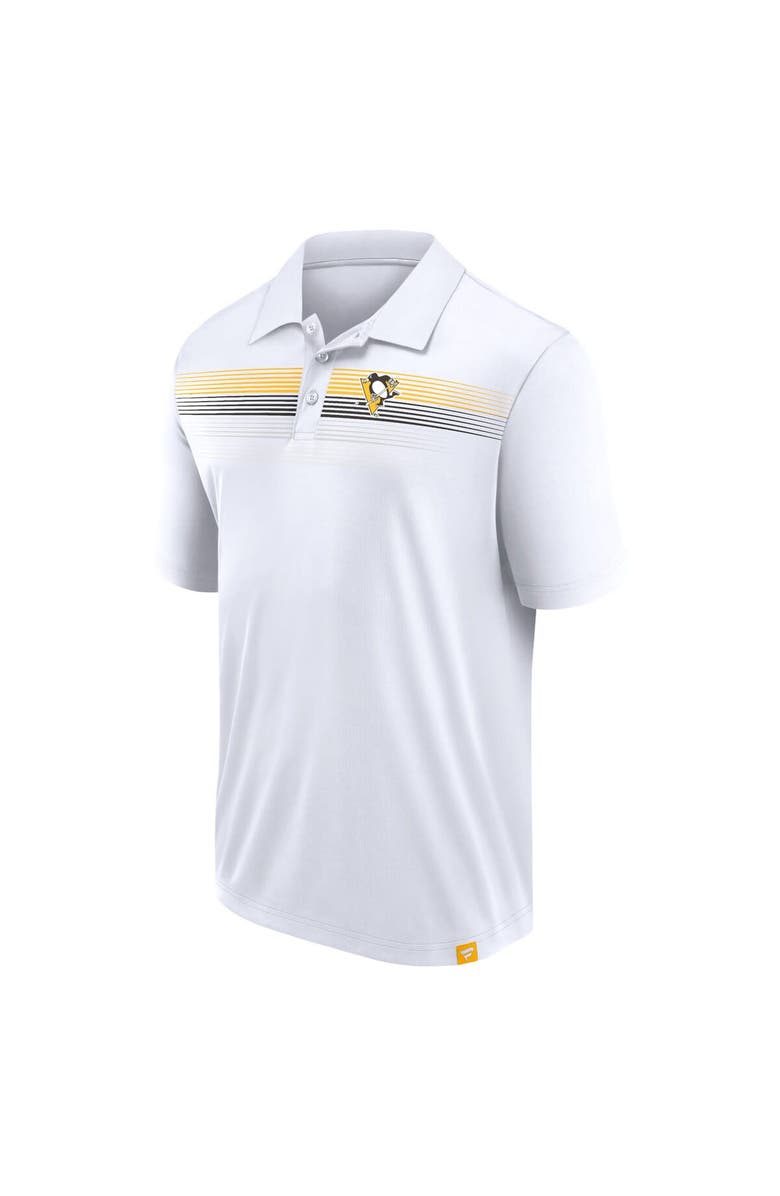 FANATICS Men's Fanatics Branded White Pittsburgh Penguins Victory For Us Interlock Polo, Alternate, color,