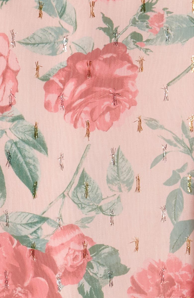 Nordstrom Kids' Floral Long Sleeve Party Dress, Alternate, color,