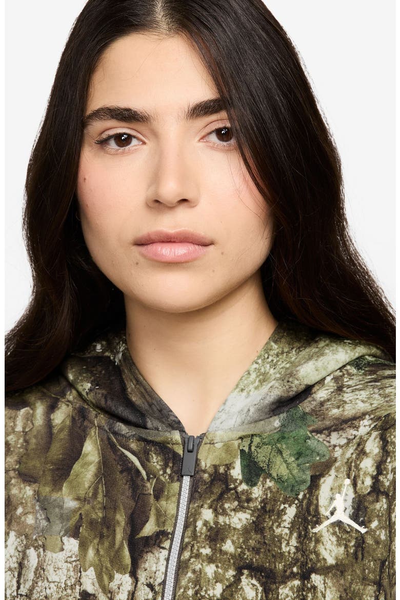 Realtree® Camo Crop Brooklyn Fleece Hoodie, Alternate, color, SAIL/ SAIL