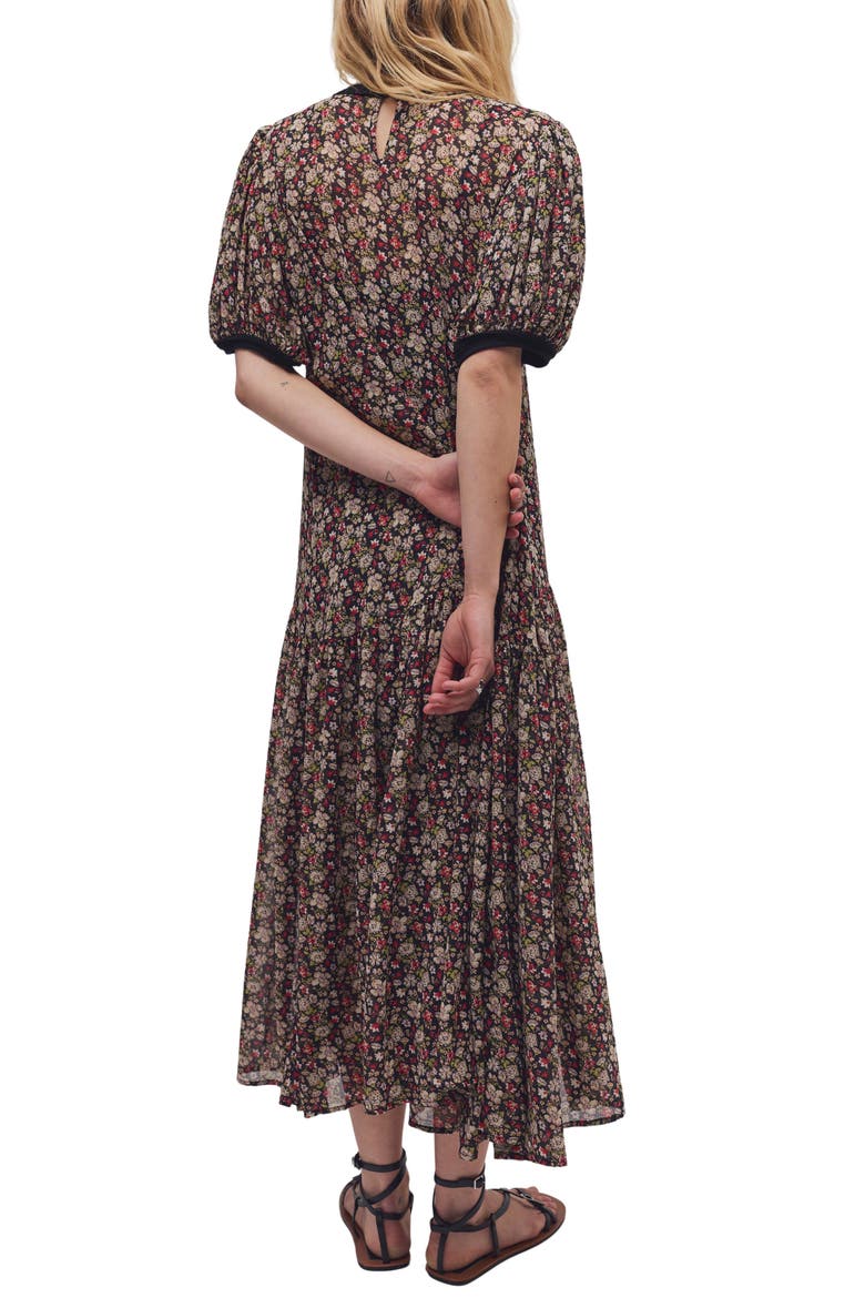 Courtside Crush Floral Maxi Dress, Alternate, color, BLACK COMBO