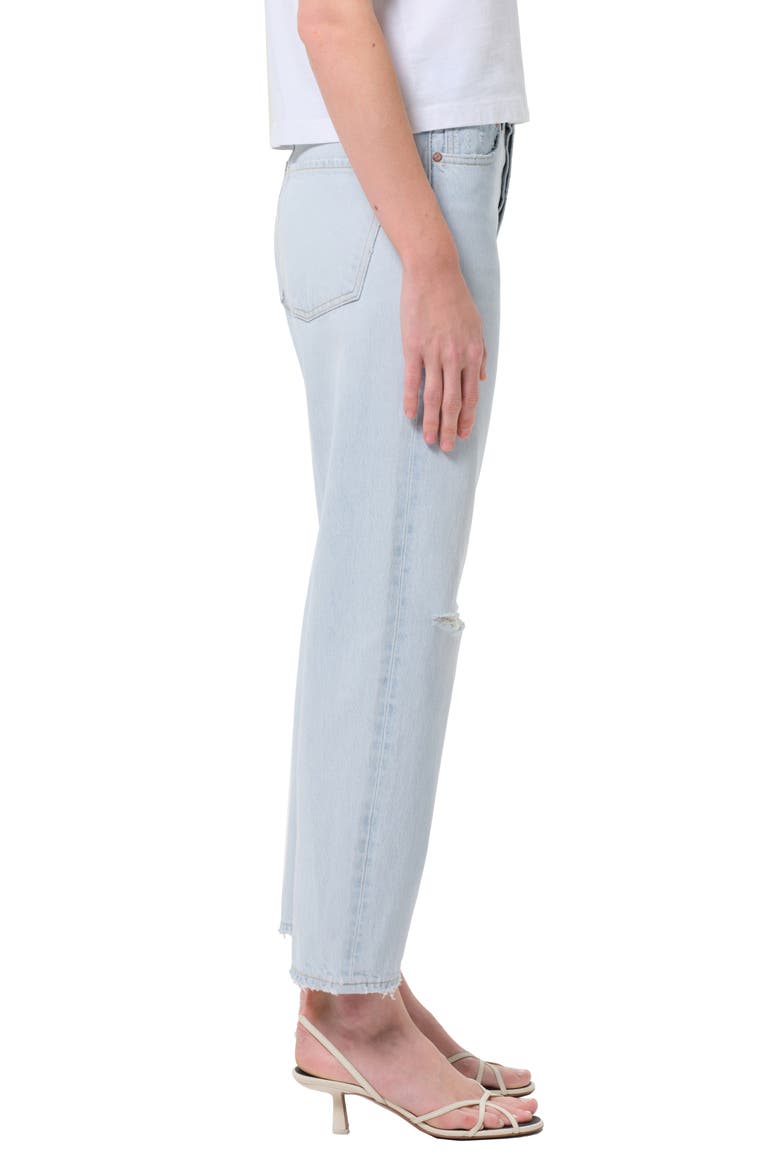 '90s Ripped Mid Rise Crop Relaxed Straight Leg Jeans, Alternate, color, REQUIEM
