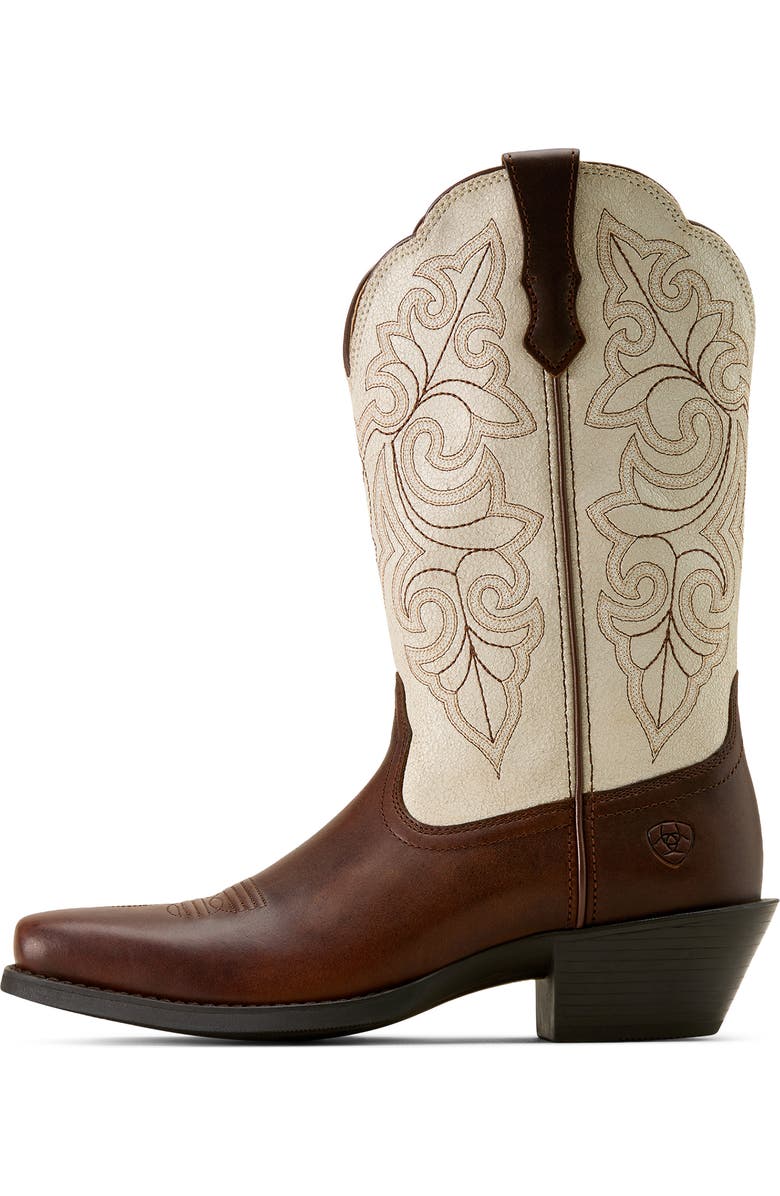 Ariat Round Up Square Toe Western Boot, Alternate, color, Vintage Caramel
