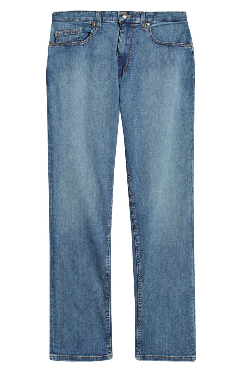 Johnston & Murphy Straight Leg Jeans, Alternate, color, Light Wash