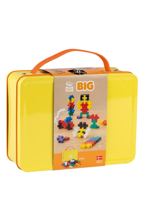 Big 70-Piece Building Set Metal Suitcase