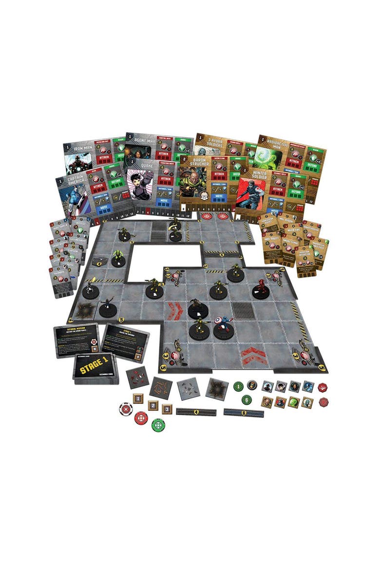 Marvel Strike Teams Strategy Game, 13 Pieces, Kids and Adults, Alternate, color, Multicolored