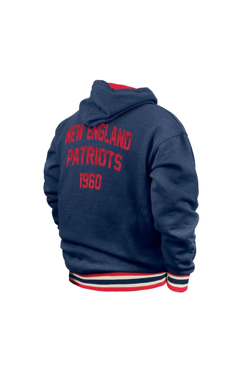New Era Men's New Era Navy New England Patriots Big & Tall NFL Pullover Hoodie, Alternate, color, Navy