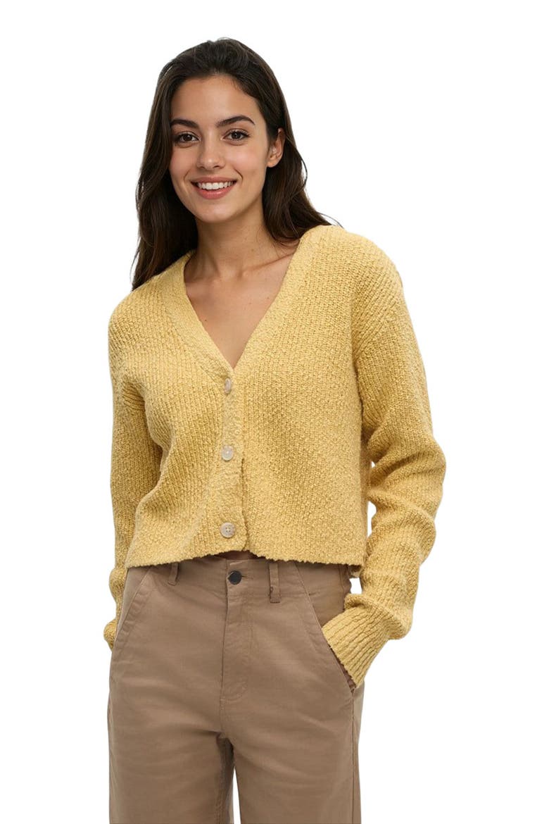 Poplar Cardigan, Alternate, color, Dusk Yellow