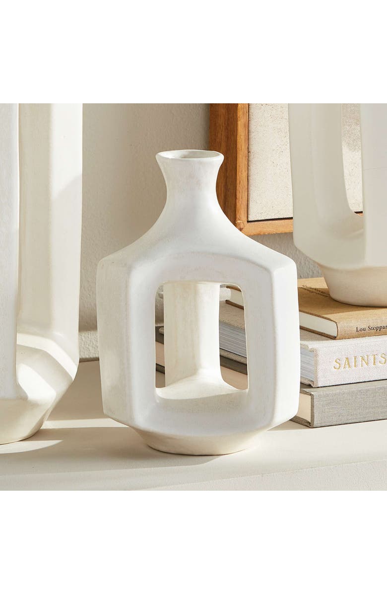 Napa Home & Garden Sonya Vase Short, Alternate, color, White