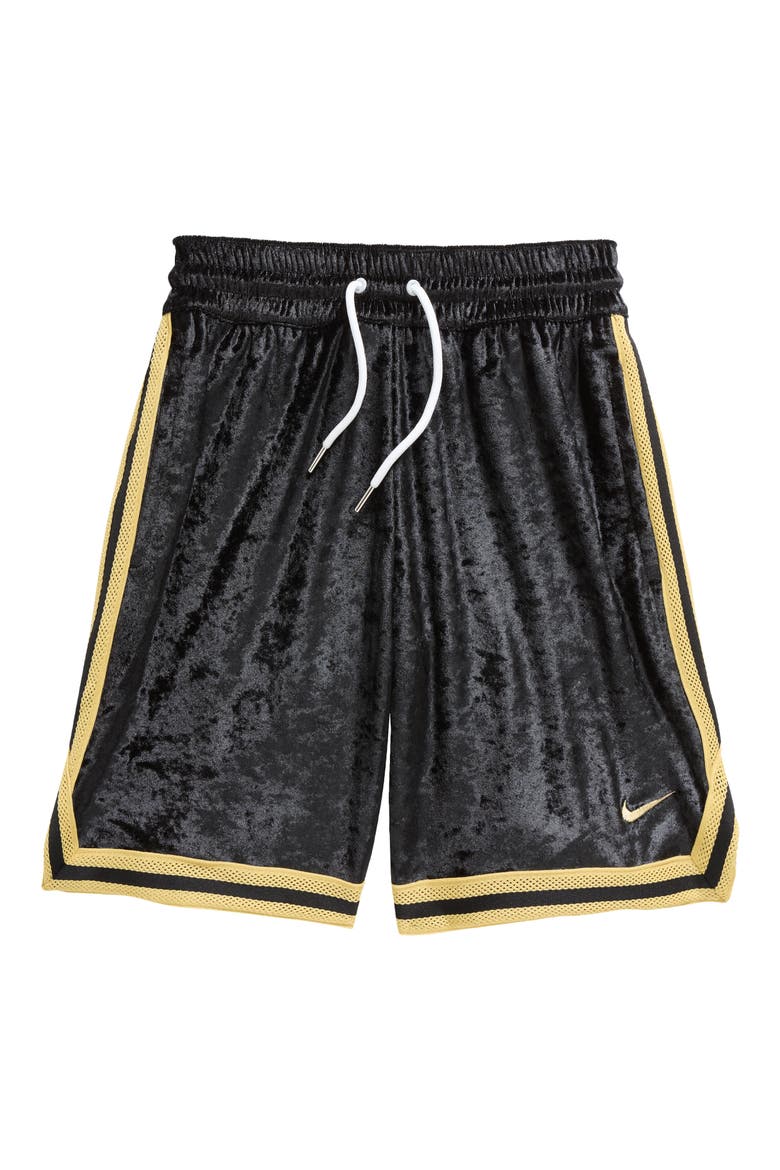 Kids' Culture Of Basketball DNA Drawstring Shorts, Main, color, BLACK/ INFINITE GOLD