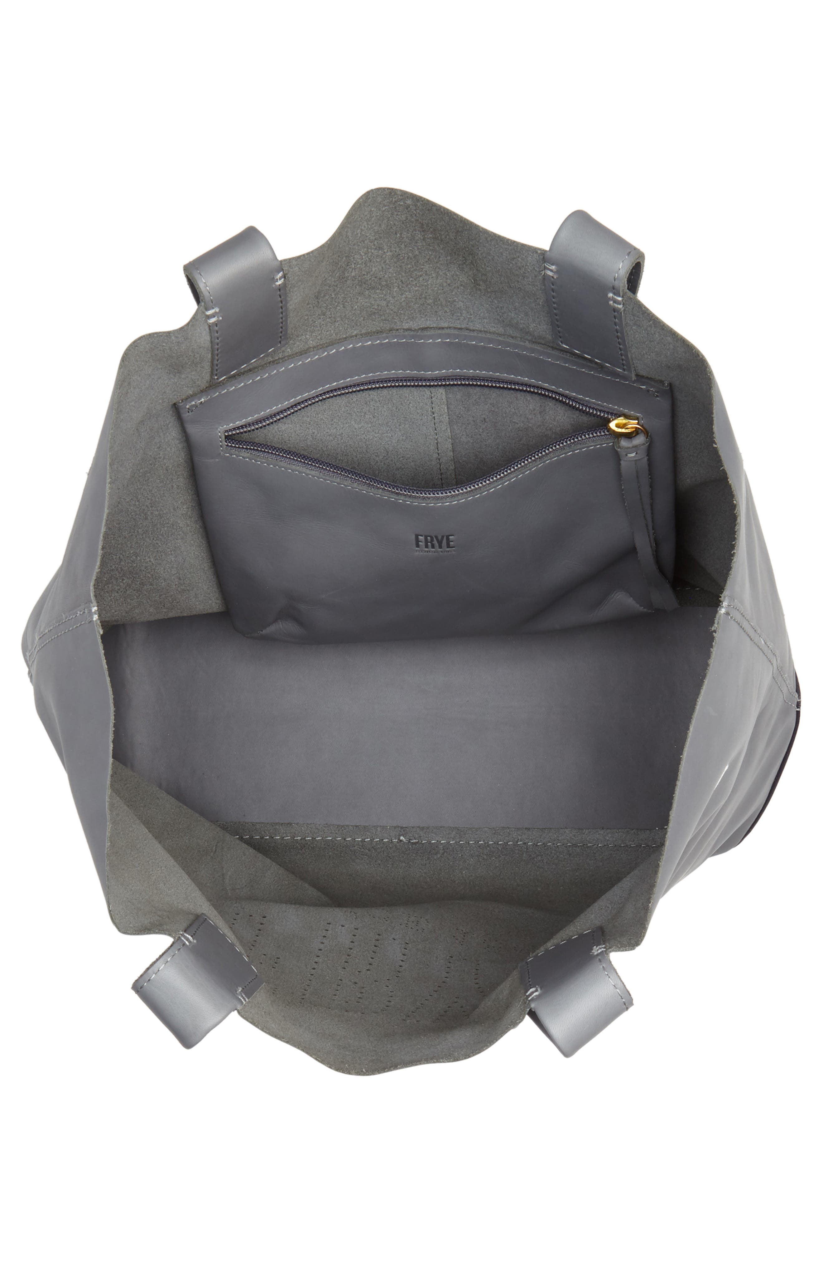 Frye Carson Perforated Logo Leather Tote, Alternate, color, 