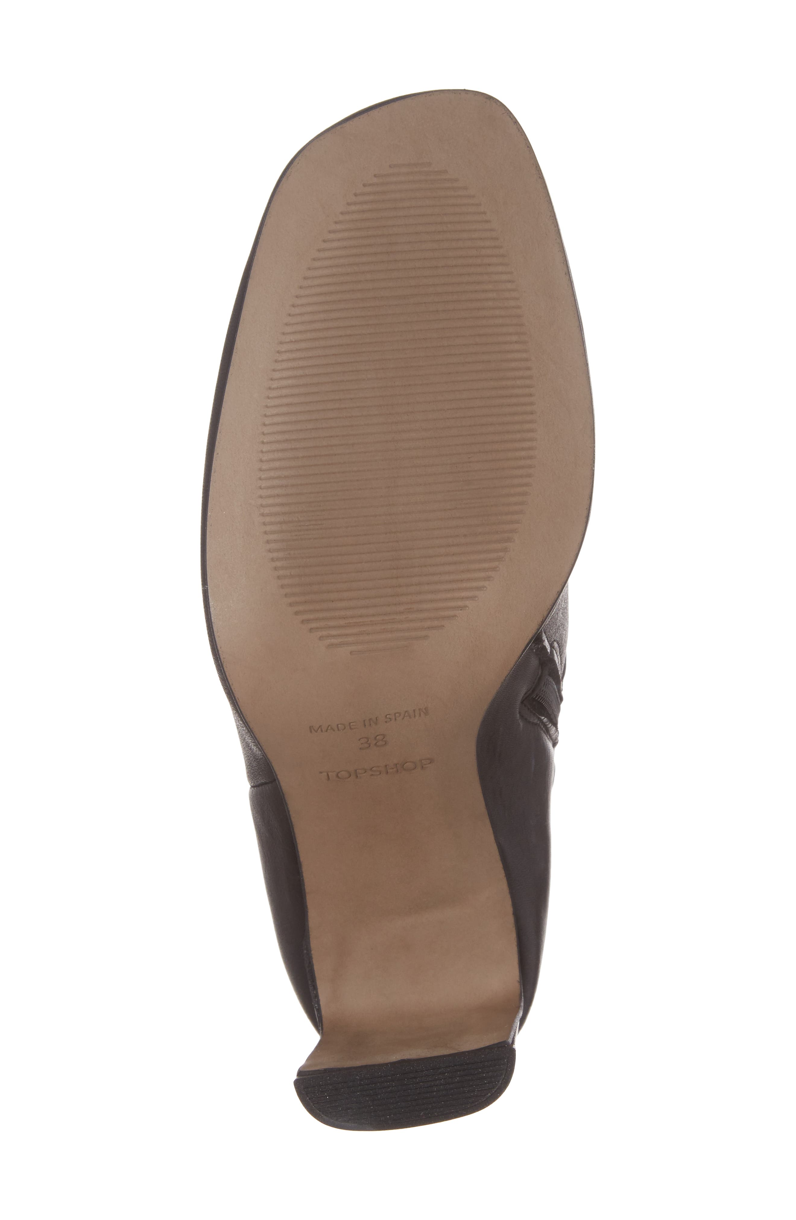 Topshop Honeydew Flat Heel Bootie, Alternate, color, 