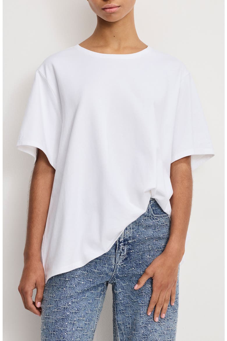 Oversize Cotton T-Shirt, Main, color, WHITE001