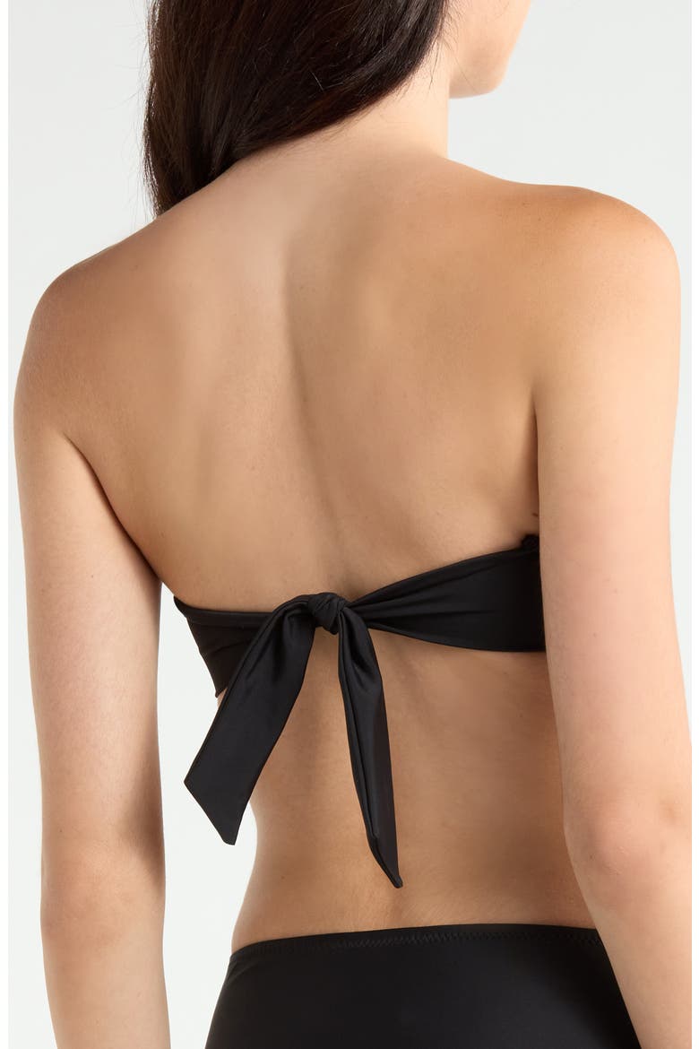 Bandeau Bikini Top, Alternate, color, BLACK