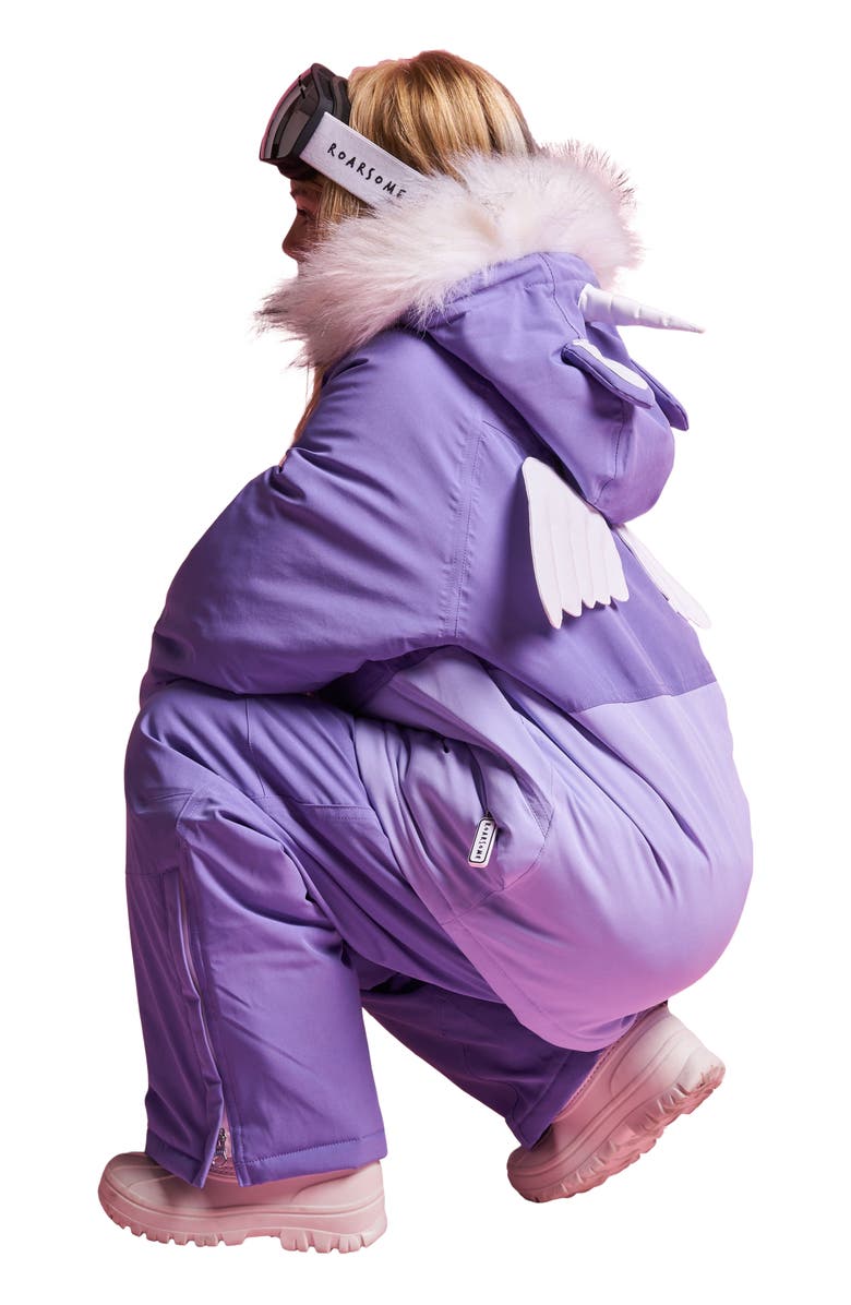 Roarsome Sparkle the Unicorn Ski Jacket, Alternate, color, Lilac